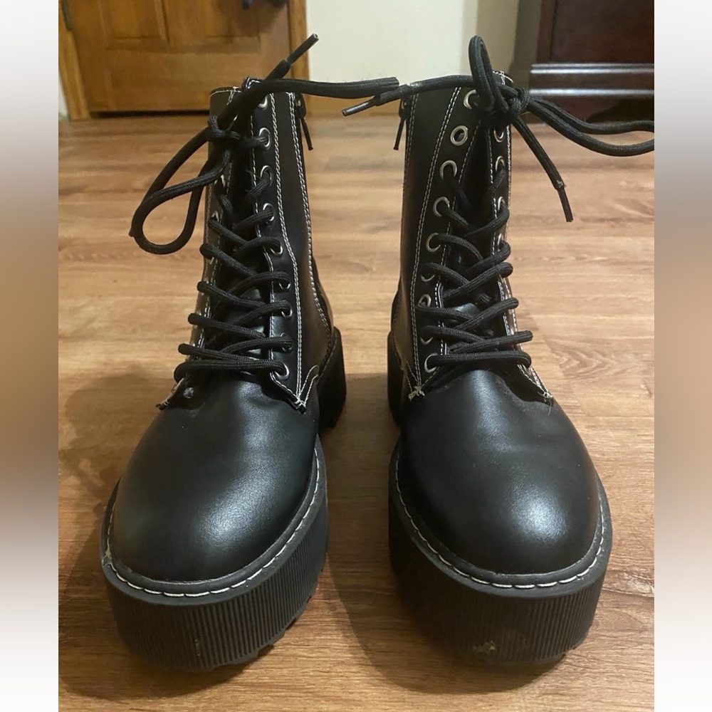 H&M Black Combat Boots